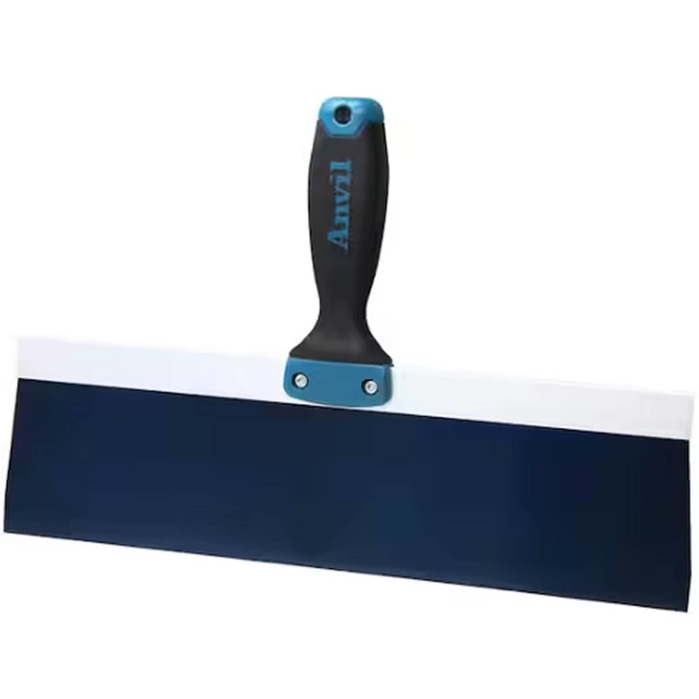 Anvil 14 in. Blue Steel Taping Knife with Soft Grip 5 in. Handle